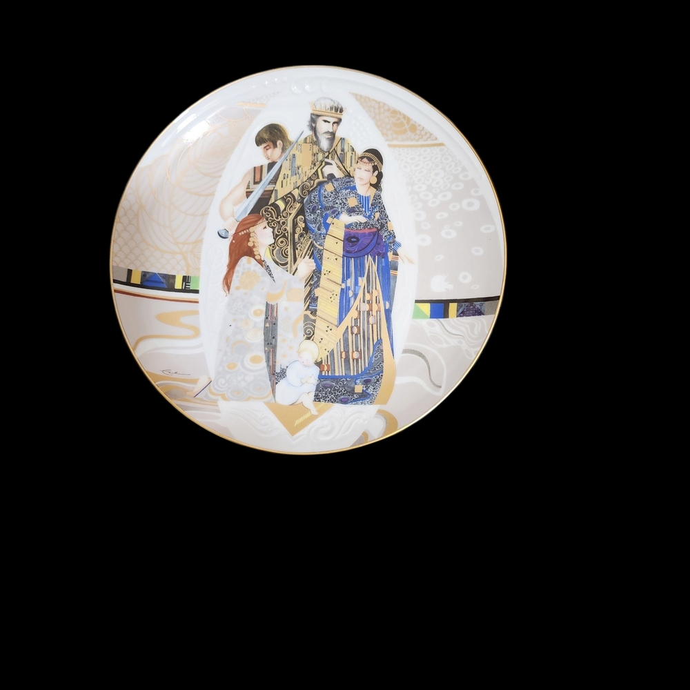 The Judgment Of Solomon Collectors Plate with Elegant Design